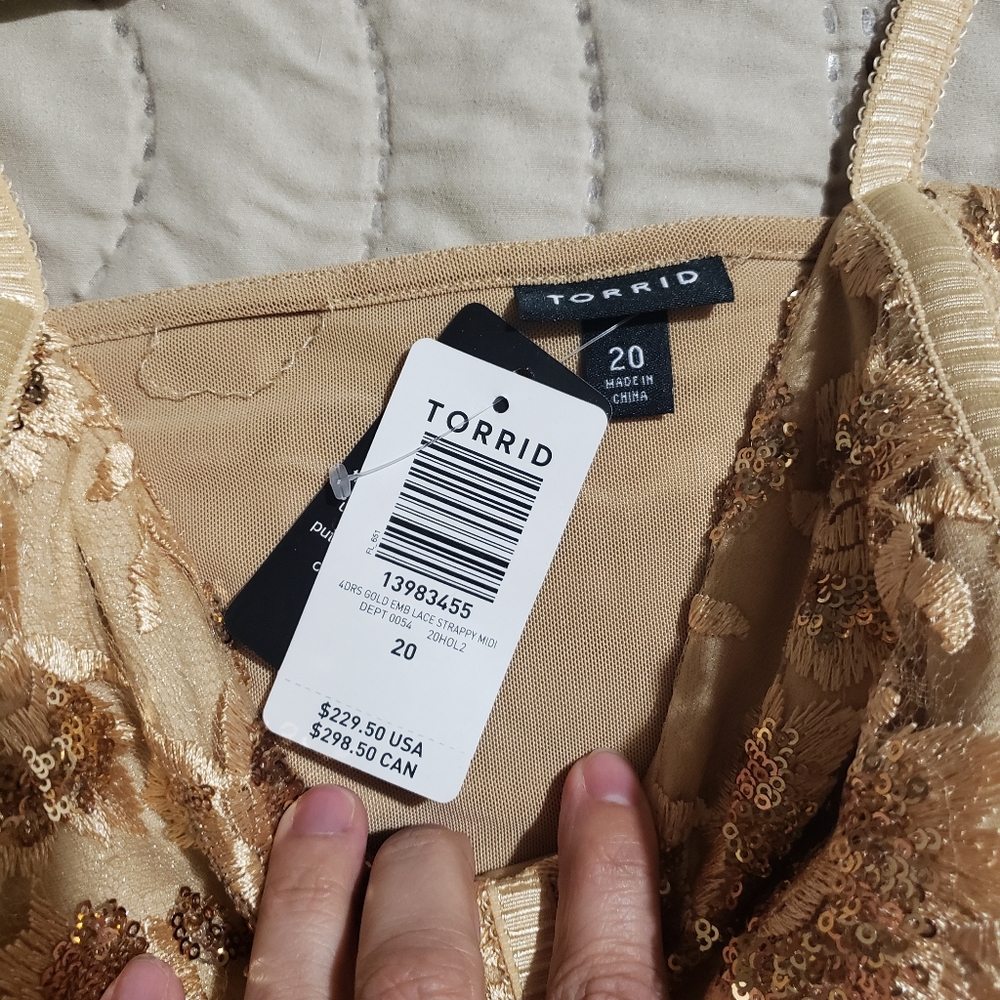 Torrid Gold sequin showstopper dress - Picture 5 of 5